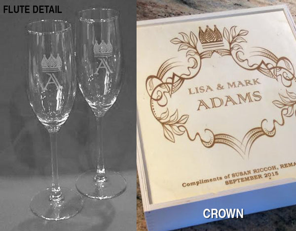 Personalized Champagne / Wine Box - Click for design choices