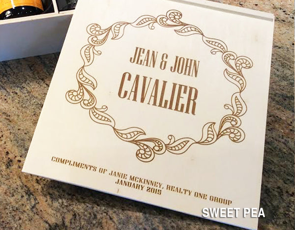 Personalized Champagne / Wine Box - Click for design choices